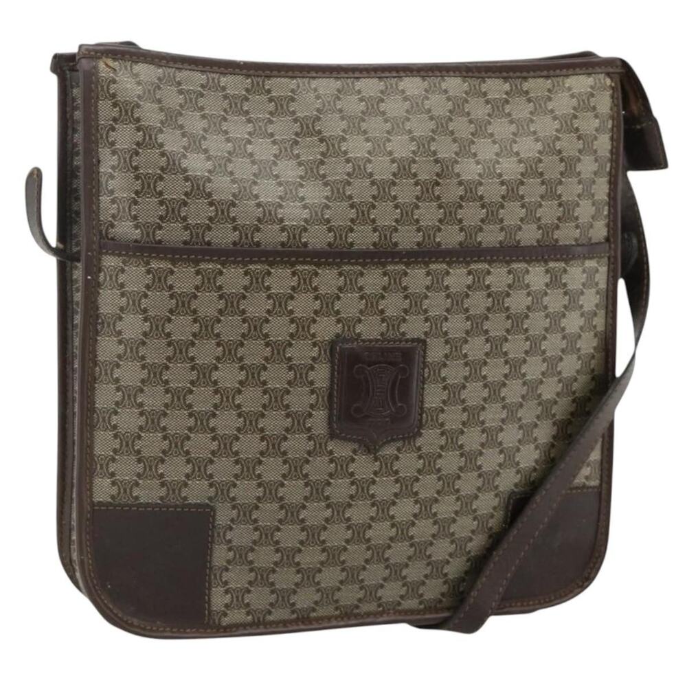 Celine Macadam Shoulder Bag Beige
